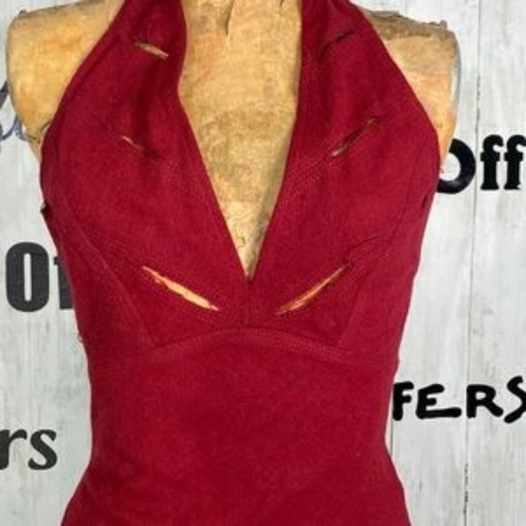 CELEBRITY DESIGNER  Cesar Arellanes Cut-Out Halter Dress SUPER CUTE - Picture 4 of 11